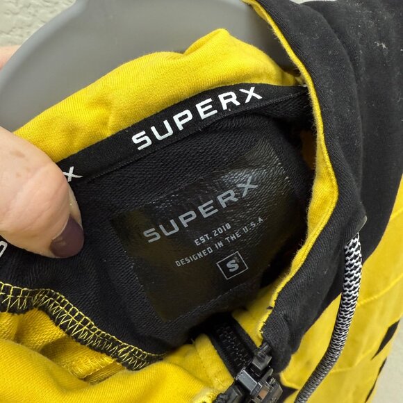 SuperX Marvel Wolverine Logan Sleeveless Full Zip Superhero Hoodie Mens sz Small - Picture 2 of 9